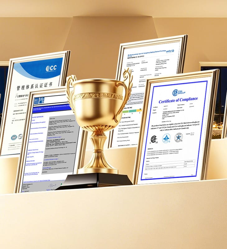 Certification evidence and trophy display for compliance-by-design discussion