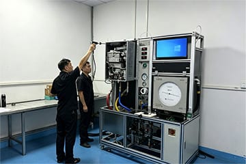 Appliance testing and production check at China base