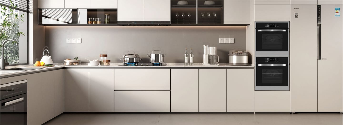 Kitchen appliance product wall representing long-term appliance expertise