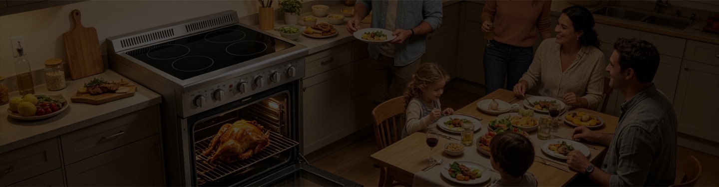 Family kitchen footer