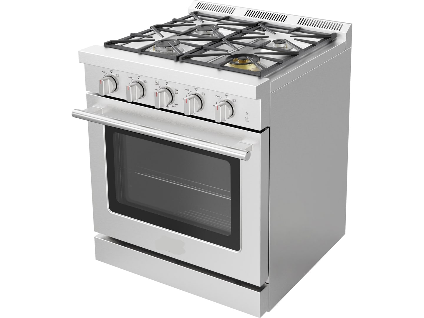 30" Four-Burner Gas Range supporting product visual 2