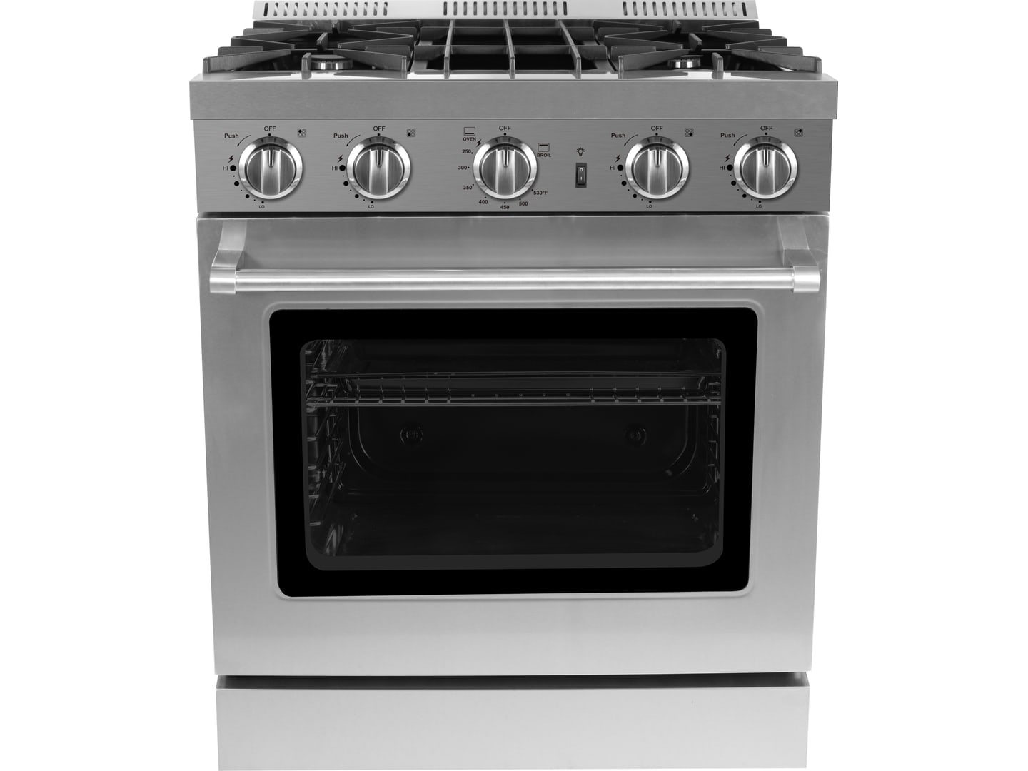 30" Five-Burner Gas Range with HSI product card